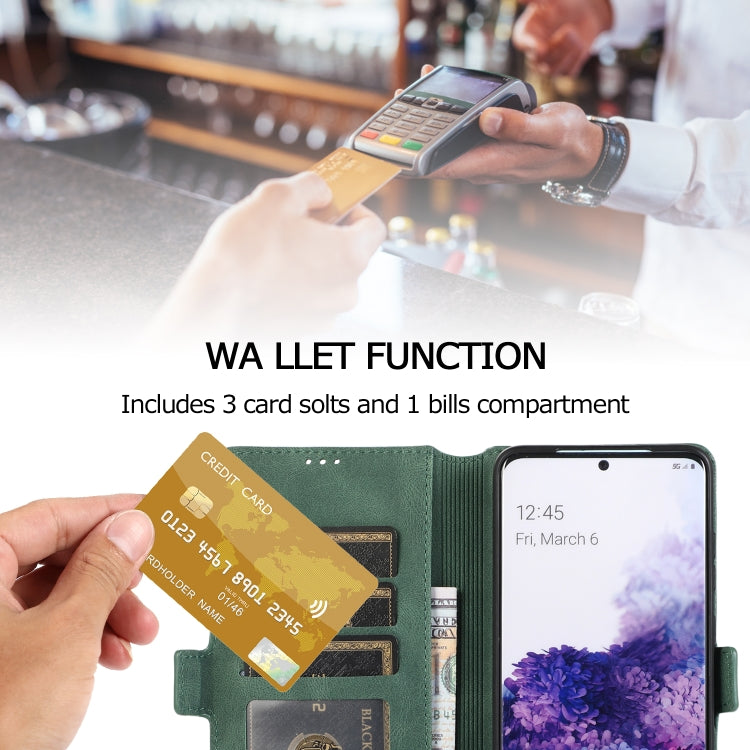 For Samsung Galaxy S20 Plus  5G Retro Magnetic Closing Clasp Horizontal Flip Leather Case with Holder & Card Slots & Photo Frame & Wallet