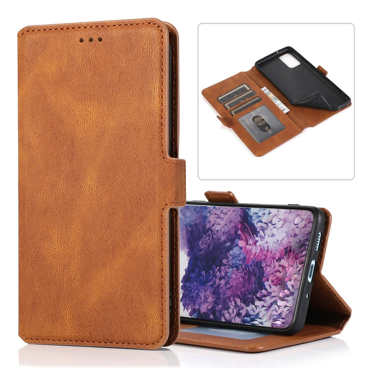For Samsung Galaxy S20 Plus  5G Retro Magnetic Closing Clasp Horizontal Flip Leather Case with Holder & Card Slots & Photo Frame & Wallet