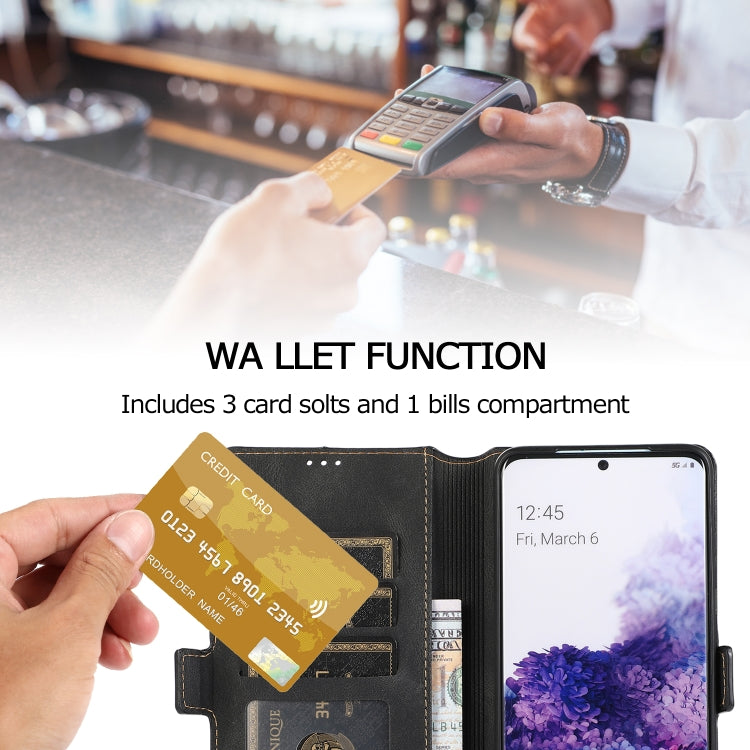 For Samsung Galaxy S20 Plus  5G Retro Magnetic Closing Clasp Horizontal Flip Leather Case with Holder & Card Slots & Photo Frame & Wallet