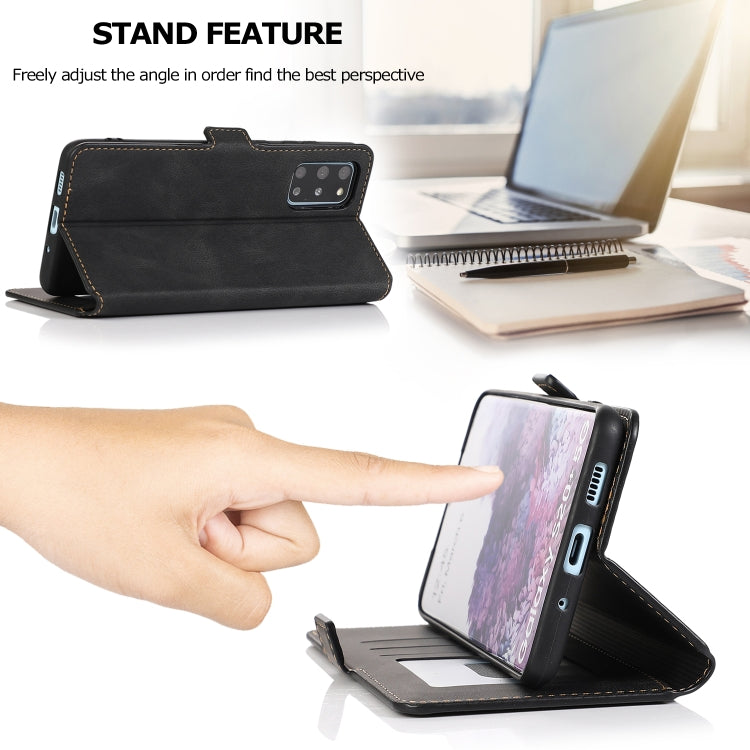 For Samsung Galaxy S20 Plus  5G Retro Magnetic Closing Clasp Horizontal Flip Leather Case with Holder & Card Slots & Photo Frame & Wallet