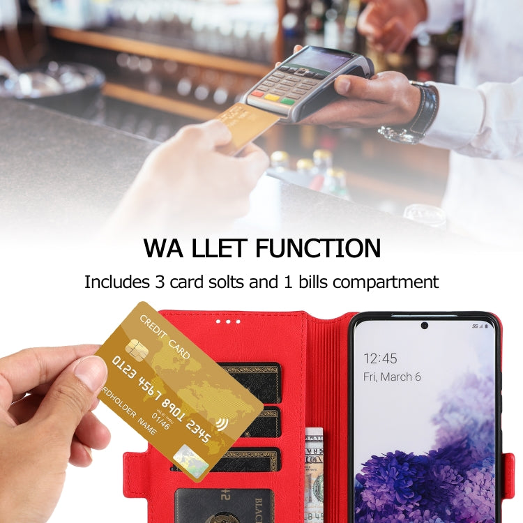 For Samsung Galaxy S20 Plus  5G Retro Magnetic Closing Clasp Horizontal Flip Leather Case with Holder & Card Slots & Photo Frame & Wallet
