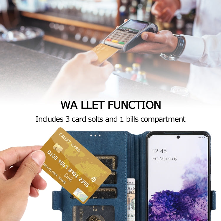 For Samsung Galaxy S20 Plus  5G Retro Magnetic Closing Clasp Horizontal Flip Leather Case with Holder & Card Slots & Photo Frame & Wallet