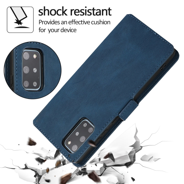 For Samsung Galaxy S20 Plus  5G Retro Magnetic Closing Clasp Horizontal Flip Leather Case with Holder & Card Slots & Photo Frame & Wallet