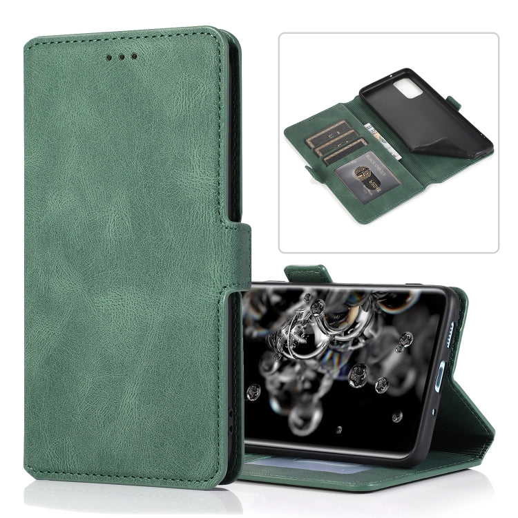 For Samsung Galaxy S20 Ultra 5G Retro Magnetic Closing Clasp Horizontal Flip Leather Case with Holder & Card Slots & Photo Frame & Wallet