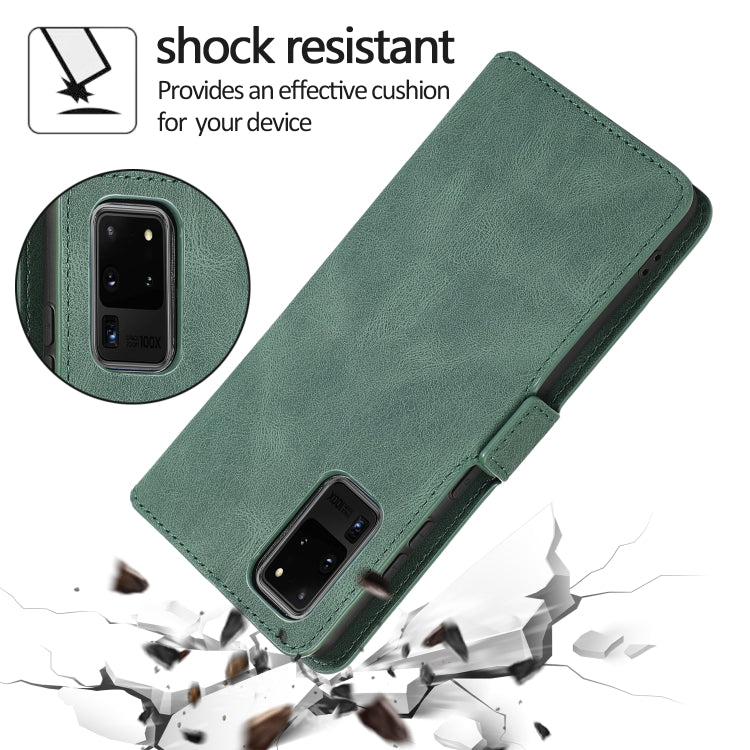For Samsung Galaxy S20 Ultra 5G Retro Magnetic Closing Clasp Horizontal Flip Leather Case with Holder & Card Slots & Photo Frame & Wallet