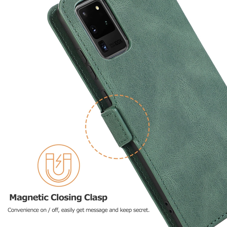 For Samsung Galaxy S20 Ultra 5G Retro Magnetic Closing Clasp Horizontal Flip Leather Case with Holder & Card Slots & Photo Frame & Wallet
