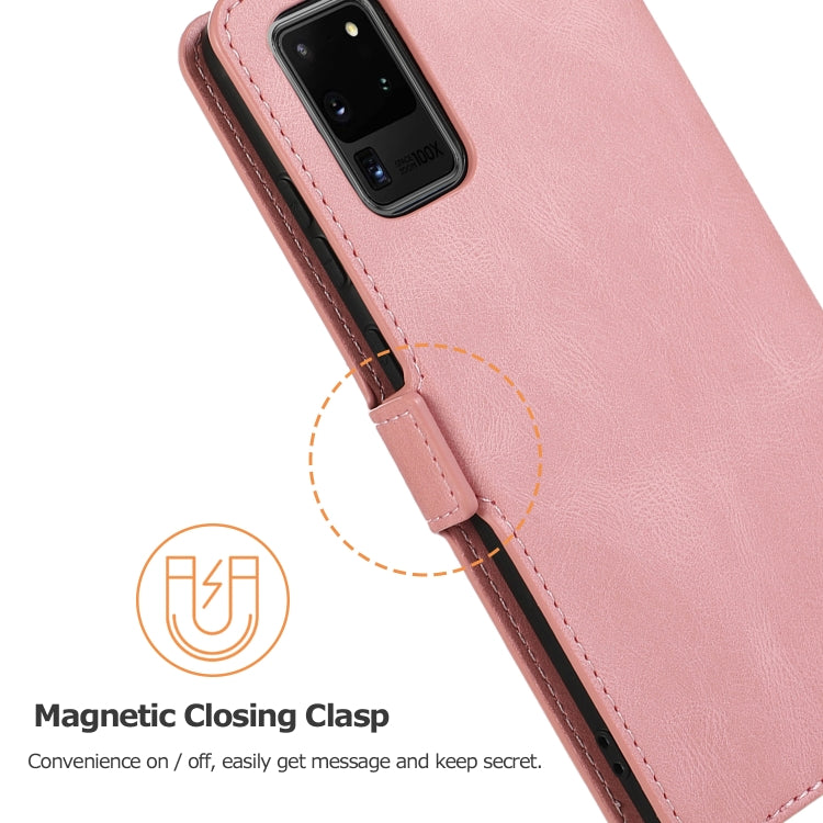 For Samsung Galaxy S20 Ultra 5G Retro Magnetic Closing Clasp Horizontal Flip Leather Case with Holder & Card Slots & Photo Frame & Wallet