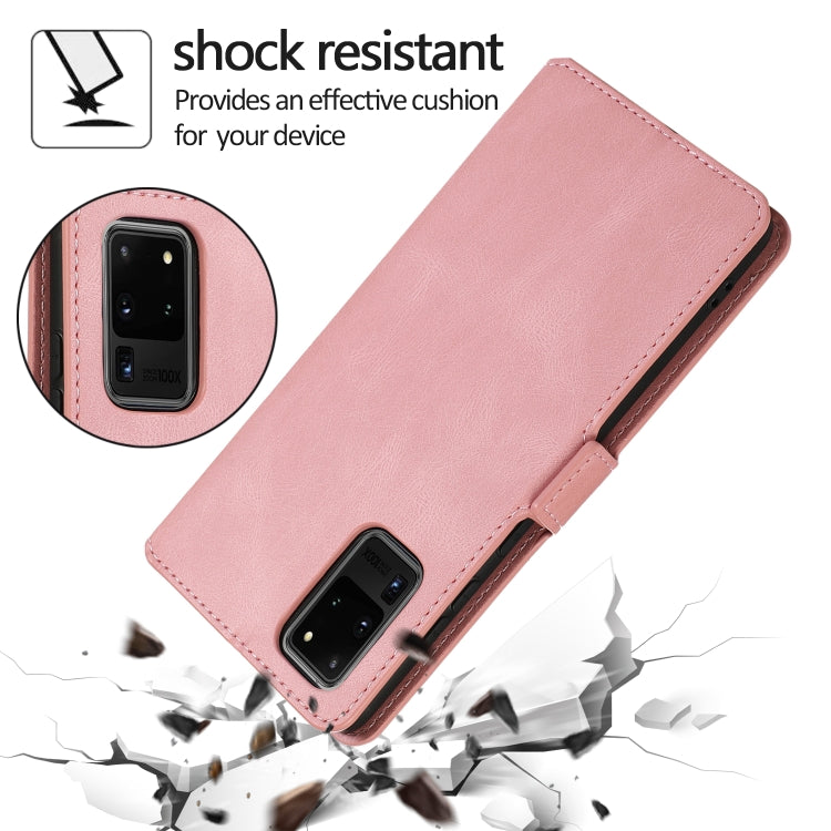 For Samsung Galaxy S20 Ultra 5G Retro Magnetic Closing Clasp Horizontal Flip Leather Case with Holder & Card Slots & Photo Frame & Wallet