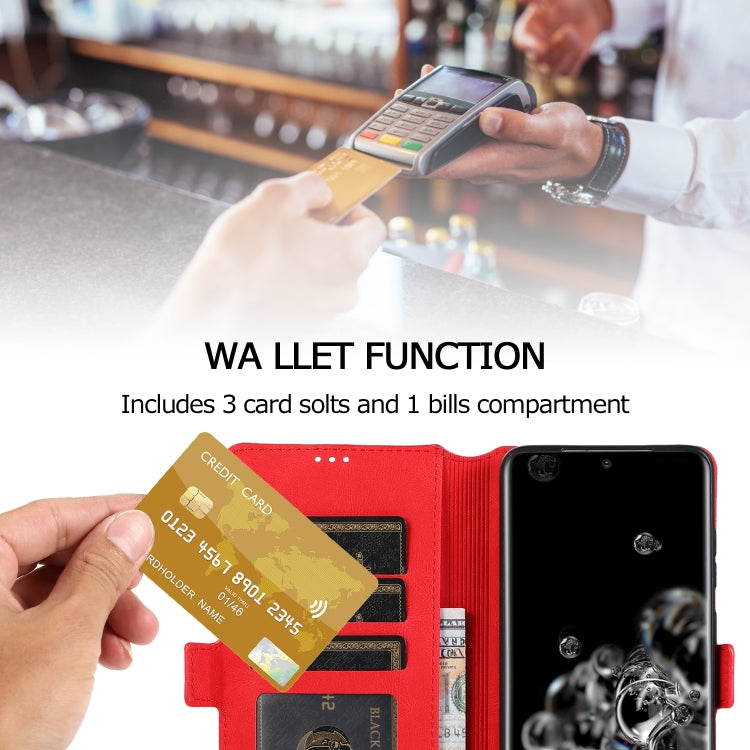 For Samsung Galaxy S20 Ultra 5G Retro Magnetic Closing Clasp Horizontal Flip Leather Case with Holder & Card Slots & Photo Frame & Wallet