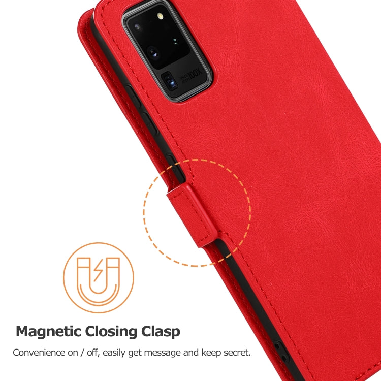 For Samsung Galaxy S20 Ultra 5G Retro Magnetic Closing Clasp Horizontal Flip Leather Case with Holder & Card Slots & Photo Frame & Wallet