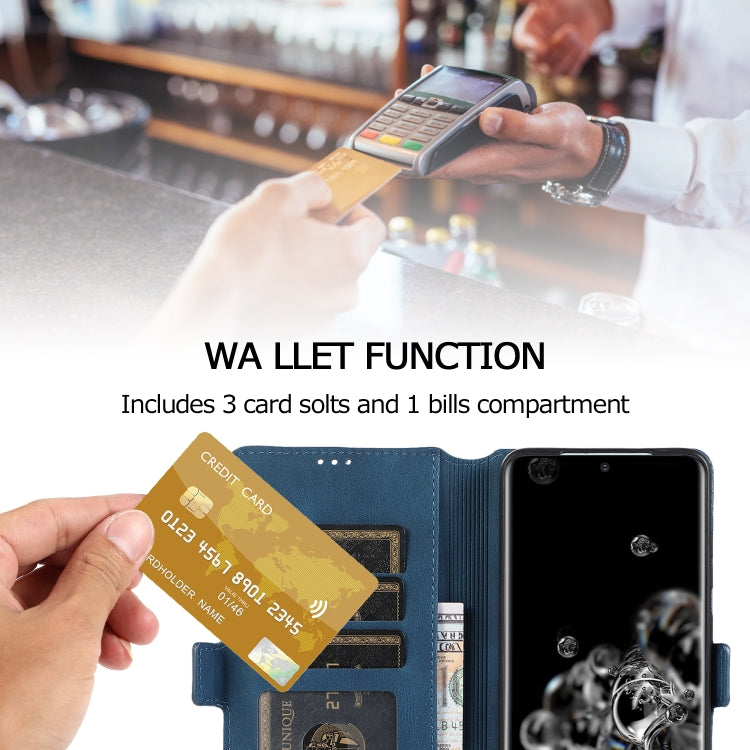 For Samsung Galaxy S20 Ultra 5G Retro Magnetic Closing Clasp Horizontal Flip Leather Case with Holder & Card Slots & Photo Frame & Wallet