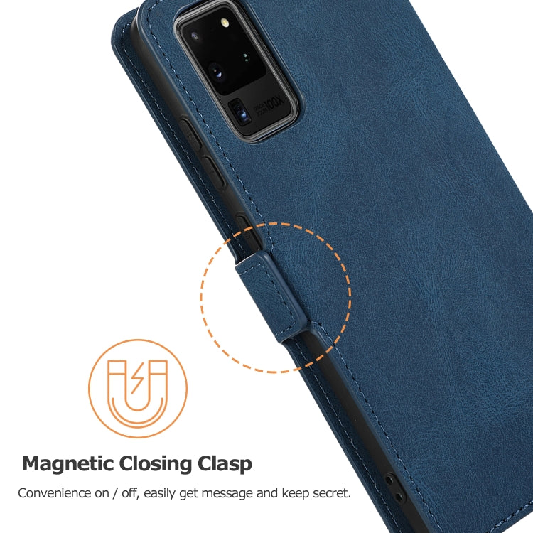 For Samsung Galaxy S20 Ultra 5G Retro Magnetic Closing Clasp Horizontal Flip Leather Case with Holder & Card Slots & Photo Frame & Wallet