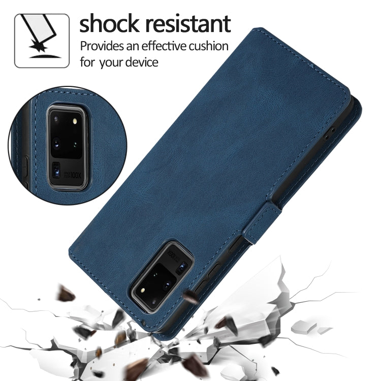 For Samsung Galaxy S20 Ultra 5G Retro Magnetic Closing Clasp Horizontal Flip Leather Case with Holder & Card Slots & Photo Frame & Wallet