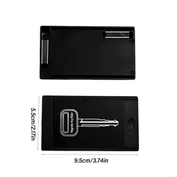 Magnetic Key Anti-lost Storage Organizer Portable Hidden Storage Tool Box - Black