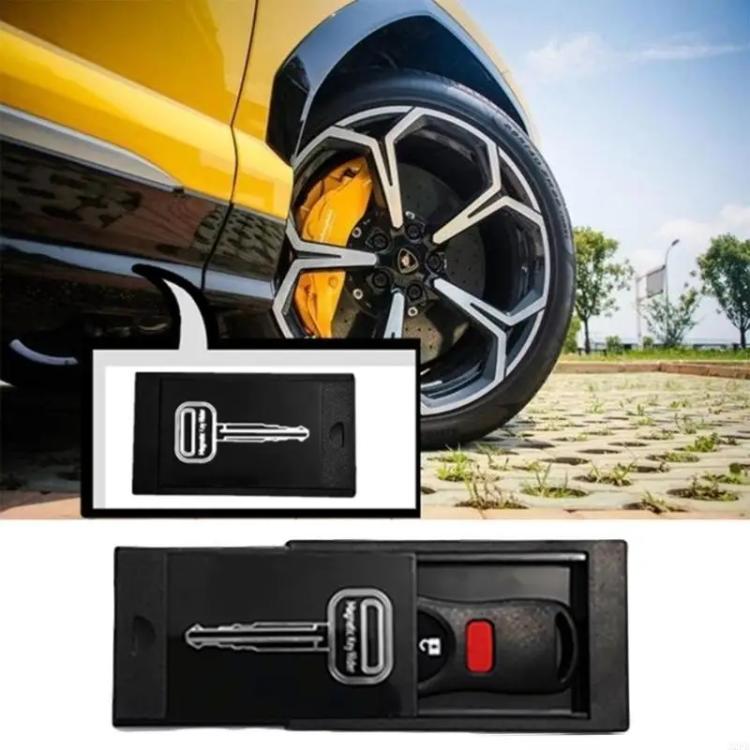 Magnetic Key Anti-lost Storage Organizer Portable Hidden Storage Tool Box - Black