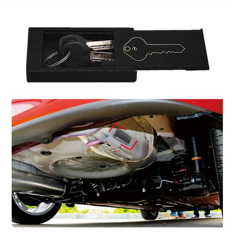 Magnetic Anti-lost Key Storage Box Portable Car Key Hidden Tool Organizer - Black