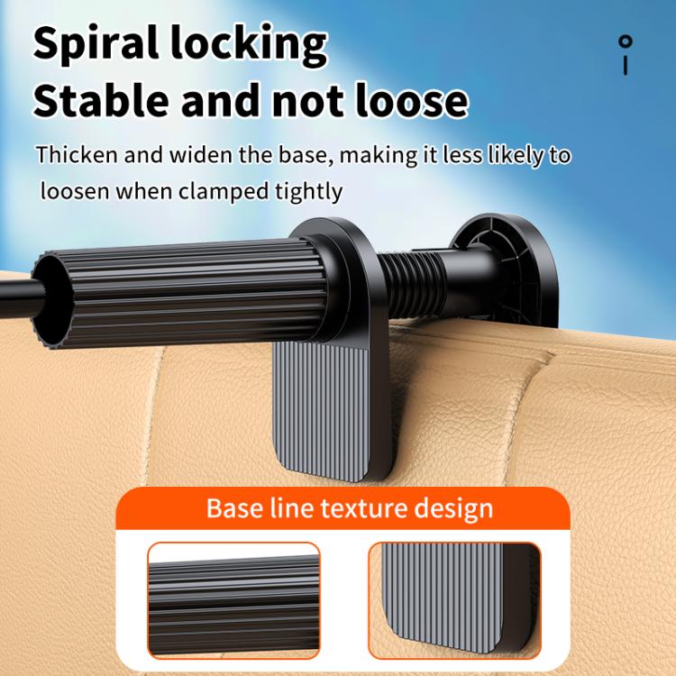 Spiral Lazy Magnetic Mobile Phone Holder, Length:100cm - Black