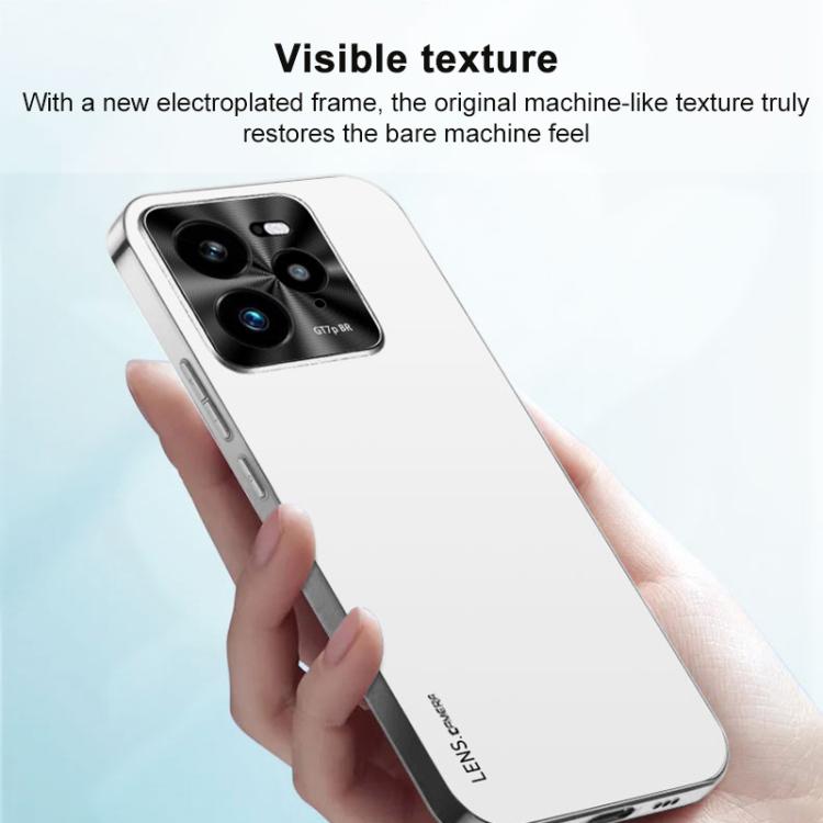 For Realme GT 7 Pro AG Frosted Electroplating Acrylic Phone Case