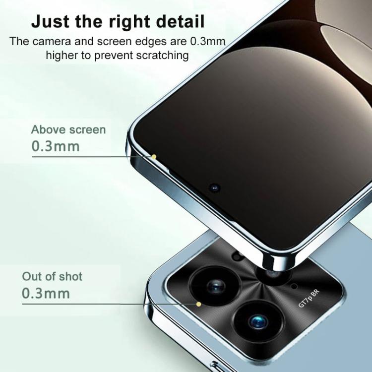 For Realme GT 7 Pro AG Frosted Electroplating Acrylic Phone Case