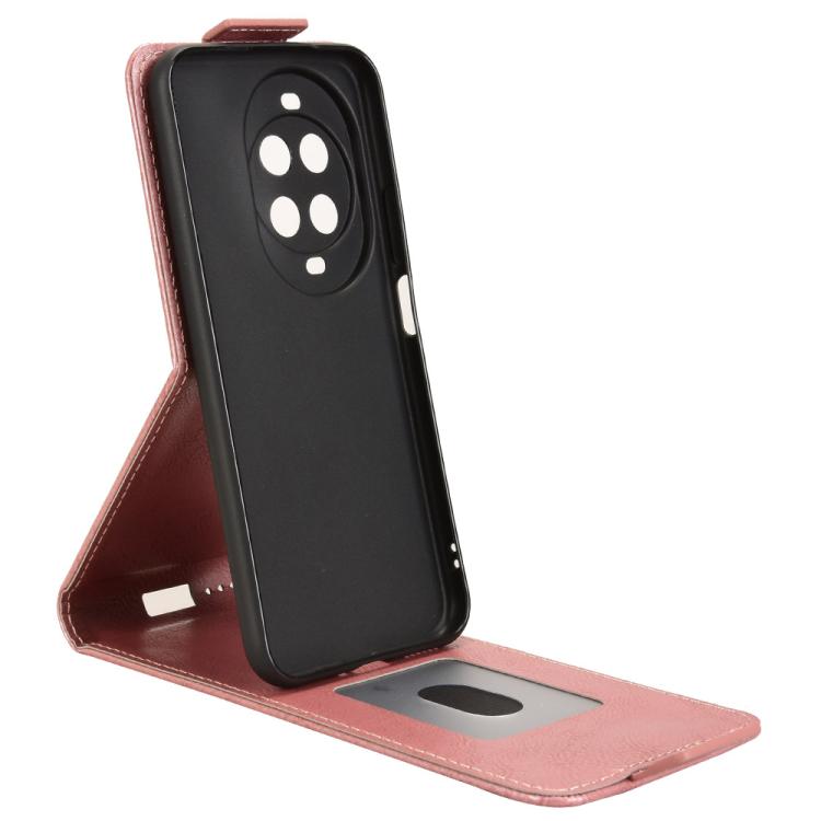 For Huawei nova 14 Ultra Magnetic Vertical Flip Leather Phone Case with Buckle