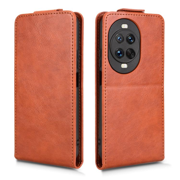 For Huawei nova 14 Magnetic Vertical Flip Leather Phone Case with Buckle
