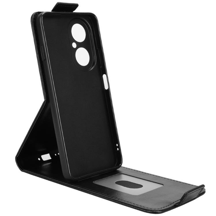 For Huawei nova Y73 / Enjoy 80 Magnetic Vertical Flip Leather Phone Case with Buckle