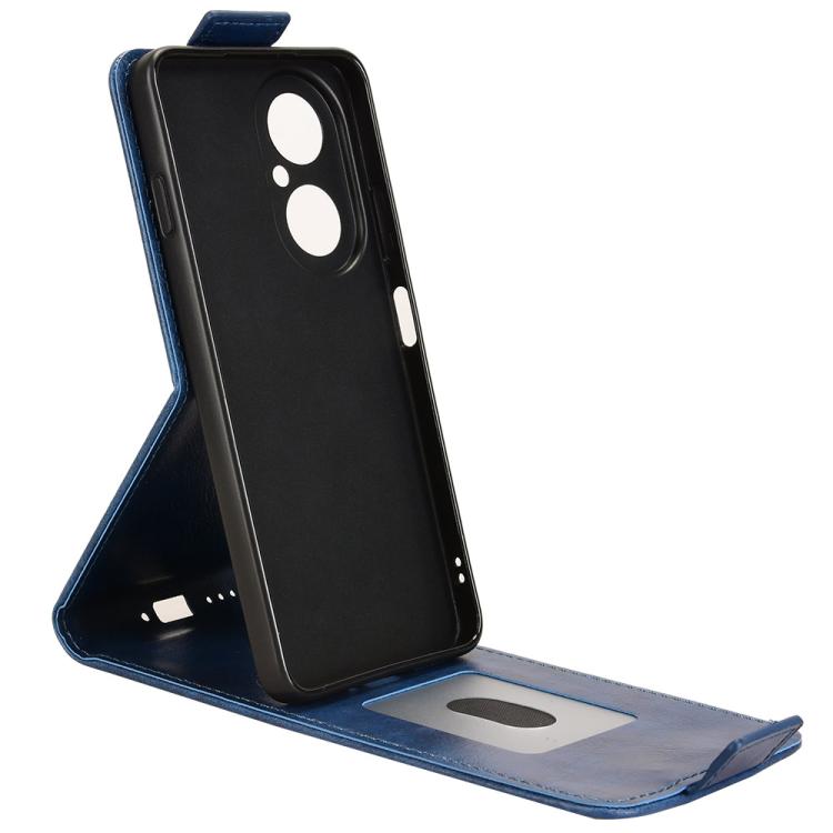 For Huawei nova Y73 / Enjoy 80 Magnetic Vertical Flip Leather Phone Case with Buckle