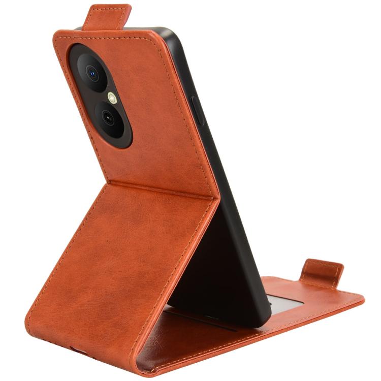 For Huawei nova Y73 / Enjoy 80 Magnetic Vertical Flip Leather Phone Case with Buckle