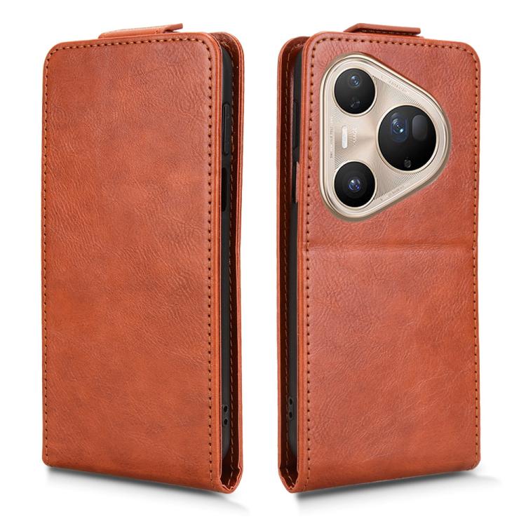 For Huawei Pura 80 Pro 5G Magnetic Vertical Flip Leather Phone Case with Buckle