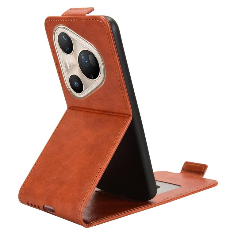 For Huawei Pura 80 Pro 5G Magnetic Vertical Flip Leather Phone Case with Buckle