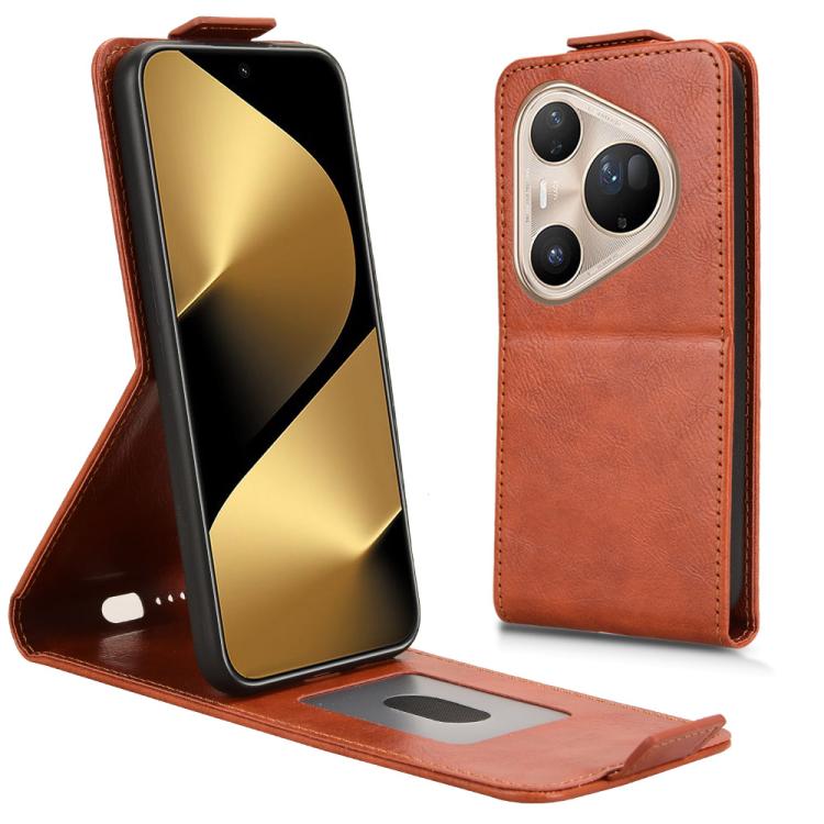 For Huawei Pura 80 Ultra 5G Magnetic Vertical Flip Leather Phone Case with Buckle