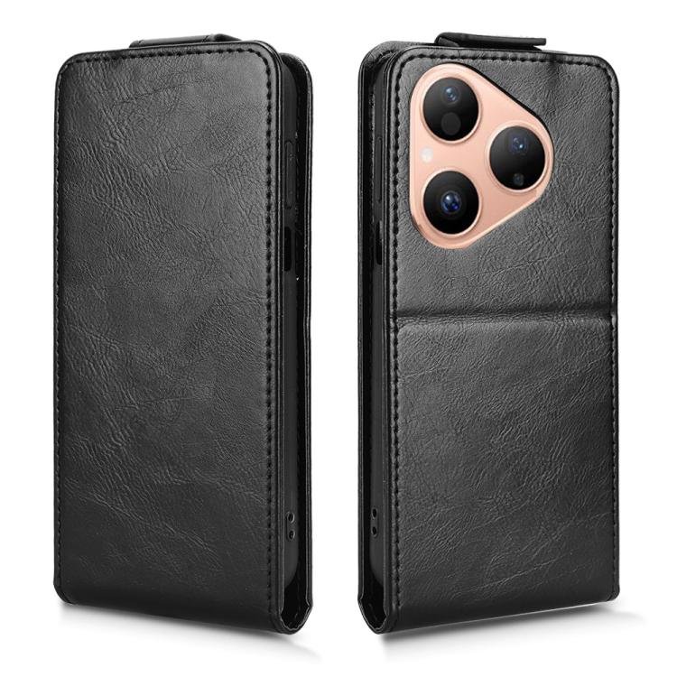 For Huawei Pura 80 5G Magnetic Vertical Flip Leather Phone Case with Buckle
