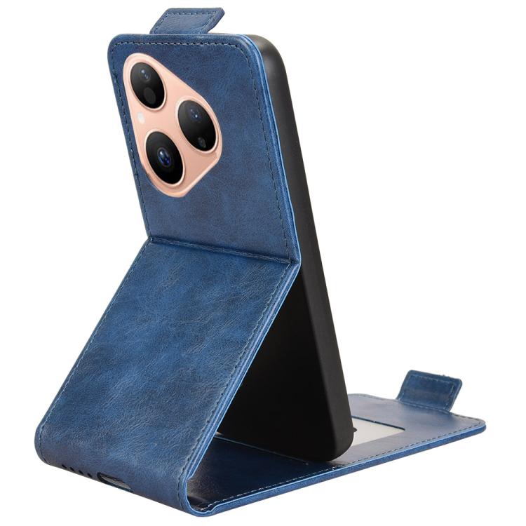 For Huawei Pura 80 5G Magnetic Vertical Flip Leather Phone Case with Buckle