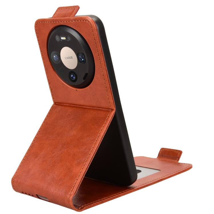 For Huawei Mate 80 Pro / 80 Magnetic Vertical Flip Leather Phone Case with Buckle