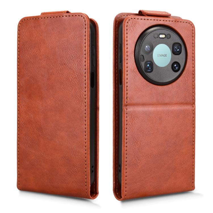 For Huawei Mate 80 Pro Max Magnetic Vertical Flip Leather Phone Case with Buckle