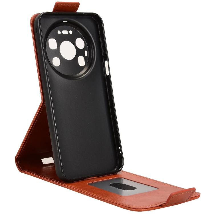 For Huawei Mate 80 Pro Max Magnetic Vertical Flip Leather Phone Case with Buckle