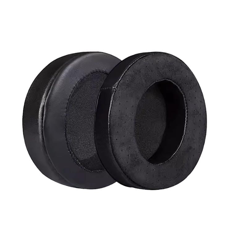 2pcs Sponge Earmuffs Replacement Earpads For ATH-A900X, Style:Black Lambskin+Microfiber