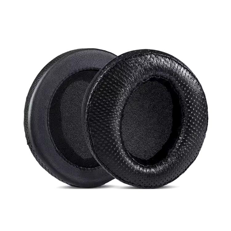 2pcs Sponge Earmuffs Replacement Earpads For ATH-A900X, Style:Black Punched Lambskin