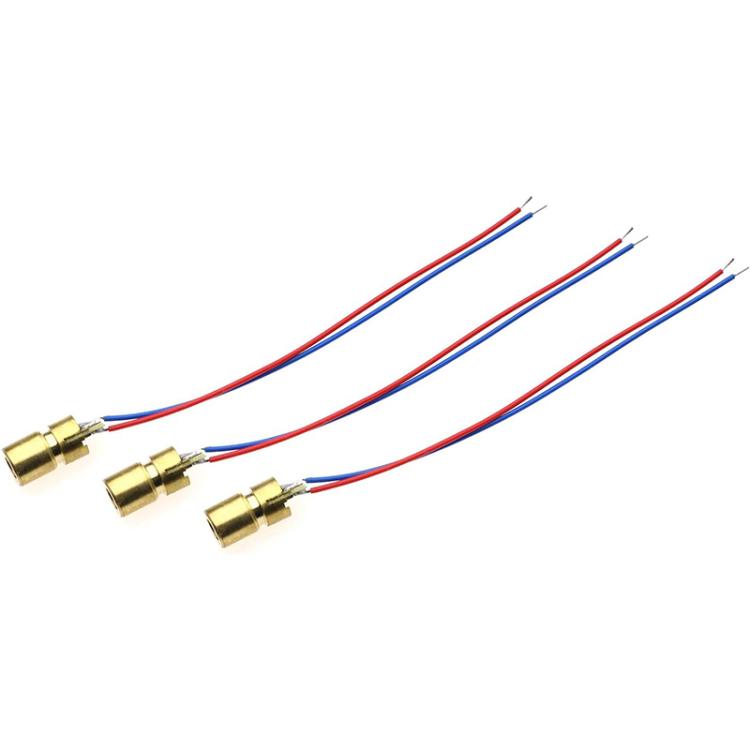 3V 10pcs/Pack Adjustable Diode Laser Head Red Dot Laser Module