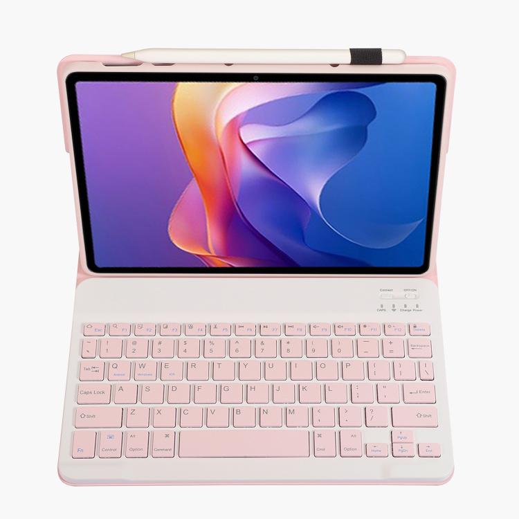For Xiaomi Redmi Pad 2 2025 A0N15 Ultra-thin Detachable Bluetooth Keyboard Leather Tablet Case