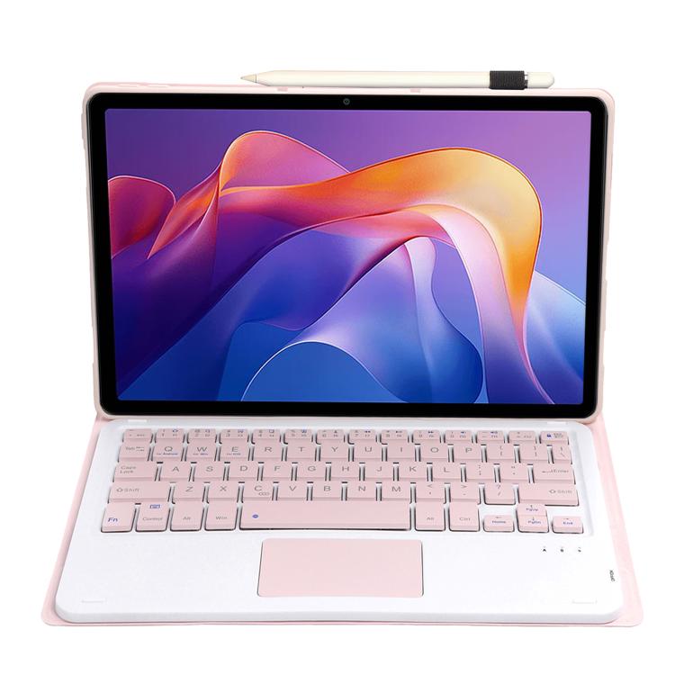 For Xiaomi Redmi Pad 2 2025 A0N15-A Ultra-thin Detachable Bluetooth Keyboard Leather Tablet Case with Touchpad