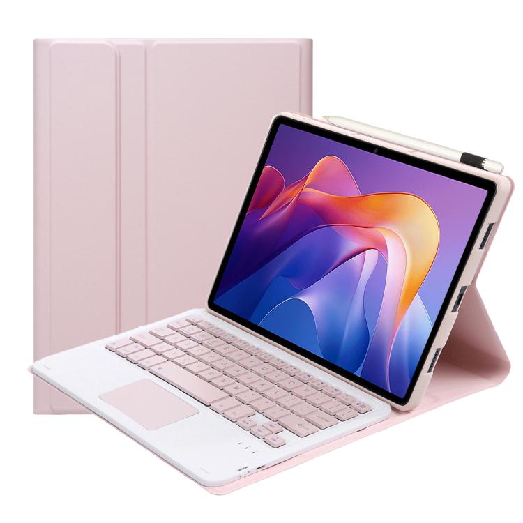 For Xiaomi Redmi Pad 2 2025 A0N15-A Ultra-thin Detachable Bluetooth Keyboard Leather Tablet Case with Touchpad