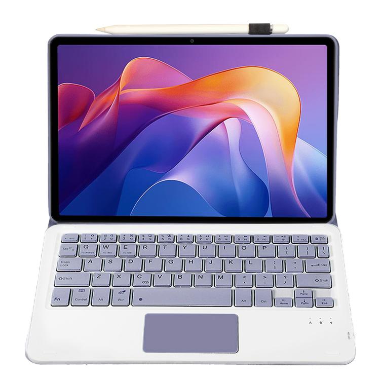 For Xiaomi Redmi Pad 2 2025 A0N15-A Ultra-thin Detachable Bluetooth Keyboard Leather Tablet Case with Touchpad