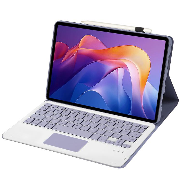 For Xiaomi Redmi Pad 2 2025 A0N15-A Ultra-thin Detachable Bluetooth Keyboard Leather Tablet Case with Touchpad