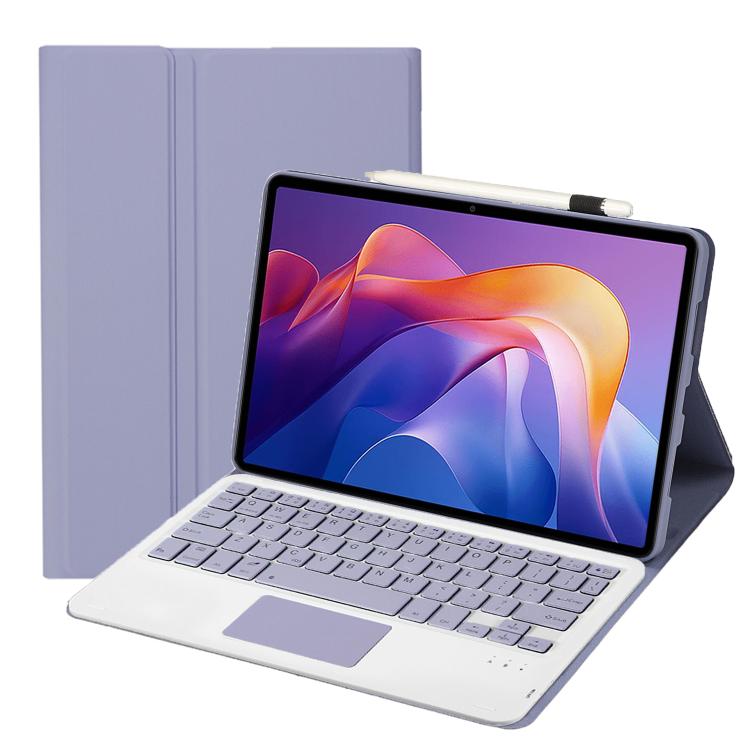 For Xiaomi Redmi Pad 2 2025 A0N15-A Ultra-thin Detachable Bluetooth Keyboard Leather Tablet Case with Touchpad