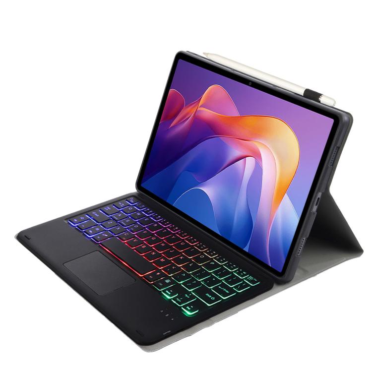 For Xiaomi Redmi Pad 2 2025 A0N15-AS Ultra-thin Detachable Backlight Bluetooth Keyboard Leather Tablet Case with Touchpad
