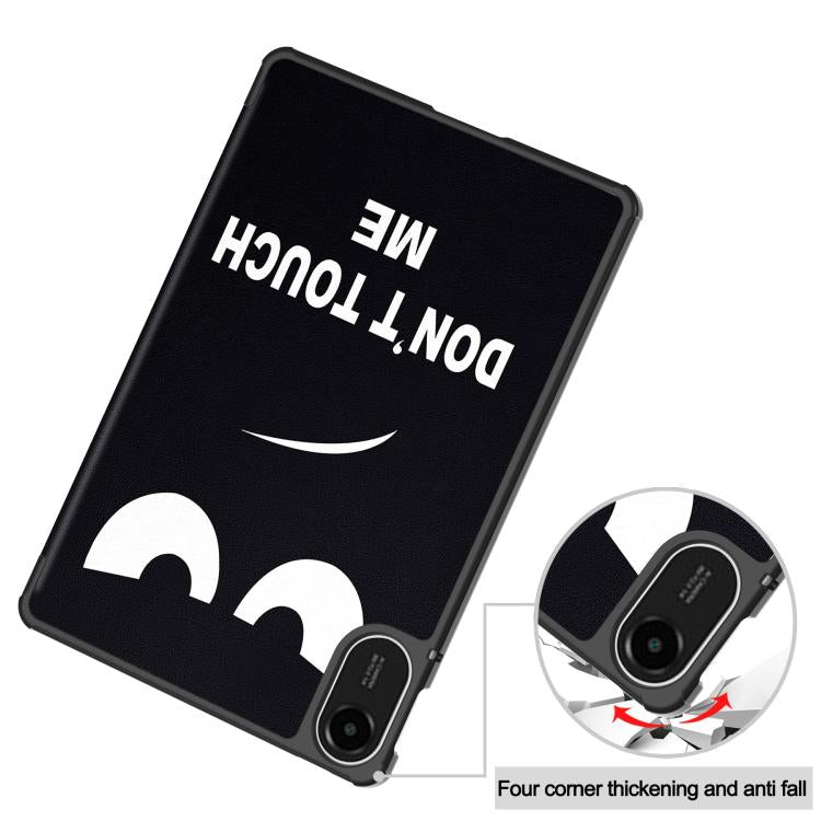 For Xiaomi Redmi Pad 2 Custer Painted 3-Fold Stand Leather Smart Tablet Case