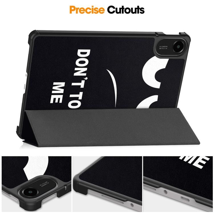 For Xiaomi Redmi Pad 2 Custer Painted 3-Fold Stand Leather Smart Tablet Case
