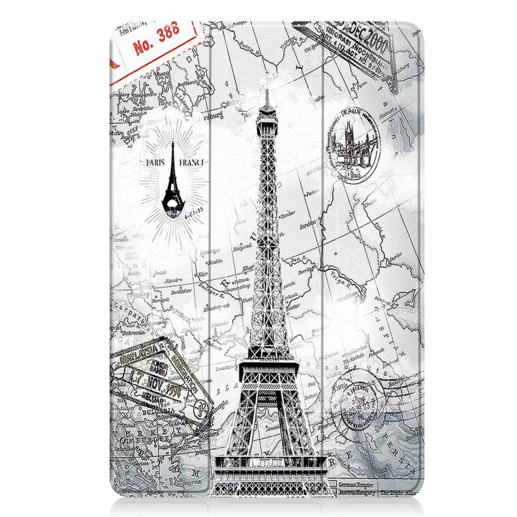 For Xiaomi Redmi Pad 2 Custer Painted 3-Fold Stand Leather Smart Tablet Case