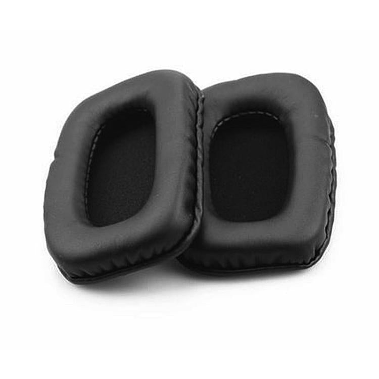 2pcs Protein Leather Replacement Earpads For Audio Technica ATH-SQ5 / SQ505 - Black